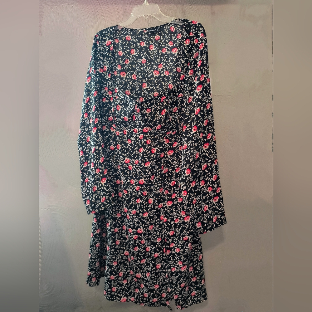 Floral Black Dress